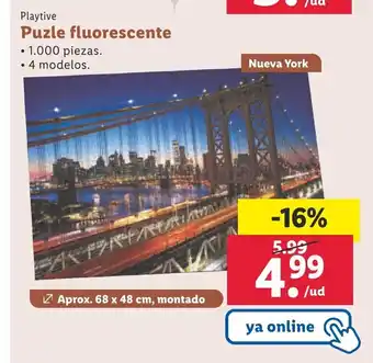 Lidl Puzle Fluorescente oferta