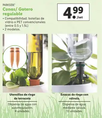 Lidl Conos/ Gotero Regulable oferta