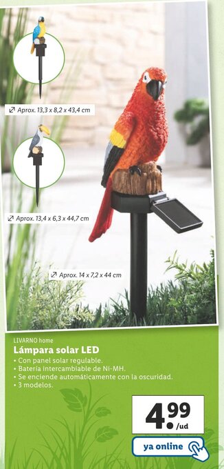 Lidl Lámpara Solar LED oferta