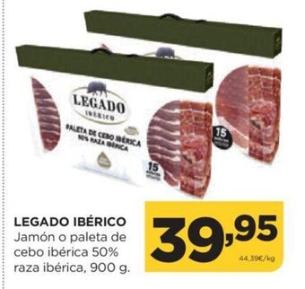 Alimerka Legado Ibérico Jamón o Paleta de Cebo Ibérica 50% Raza Ibérica, 900g oferta