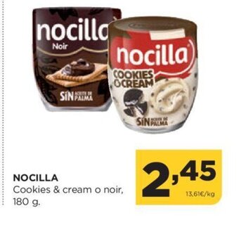 Alimerka Nocilla Cookies & Cream o Noir 180 g oferta