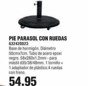 Coinfer Pie parasol con ruedas oferta