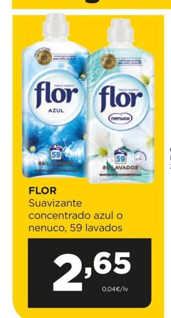 Alimerka Flor Suavizante Concentrado Azul o Nenuco, 59 Lavados oferta