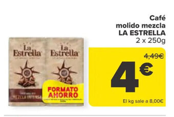 Carrefour Café Molido Mezcla La Estrella oferta