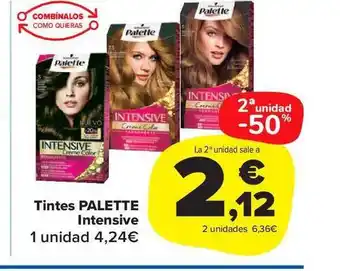 Carrefour Market 2a unidad -50% tintes palette intensive oferta