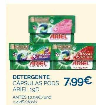 Supermercados La Despensa Detergente cápsulas pods ariel 19d oferta