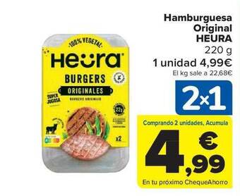 Carrefour Market Hamburguesa original heura oferta