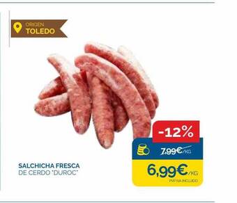 Supermercados La Despensa Salchicha fresca de cerdo 'duroc' oferta