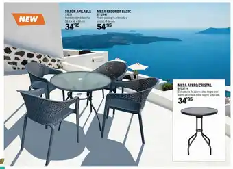 Optimus Sillón apilable mesa redonda basic oferta