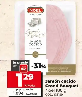 Dia Jamón cocido Grand Bouquet 180g oferta