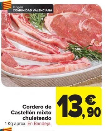 Carrefour Cordero de Castellón Mixto Chuleteado oferta