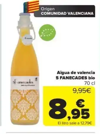 Carrefour Aigua Valencia 5 Fanecades Bio oferta