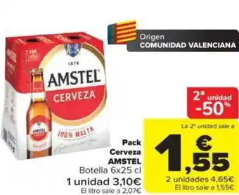 Carrefour Pack Cerveza Amstel oferta