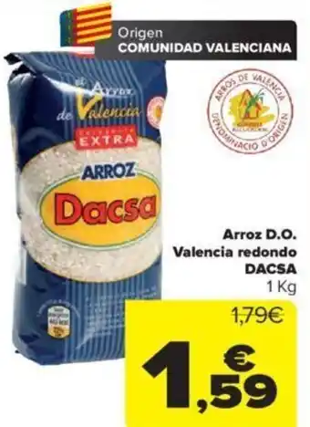 Carrefour Arroz D.O Valencia Redondo Dacsa oferta