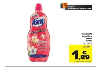 Carrefour Suavizante Sensations Pasión Asevi oferta