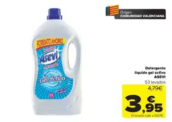 Carrefour Detergente Liquido Gel Activo Asevi oferta