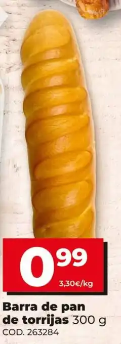 Dia Barra de pan de torrijas 300g oferta