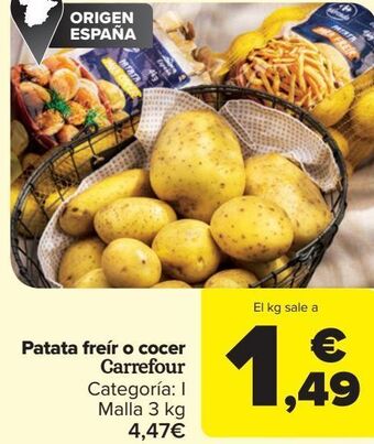 Carrefour Patata freír o cocer carrefour oferta