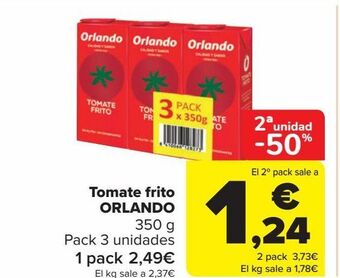 Carrefour Tomate frito orlando oferta