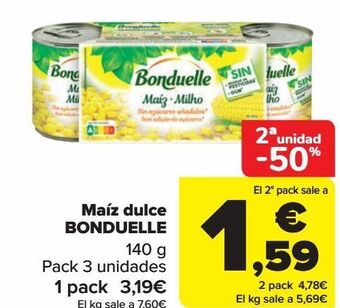 Carrefour Maíz dulce bonduelle oferta