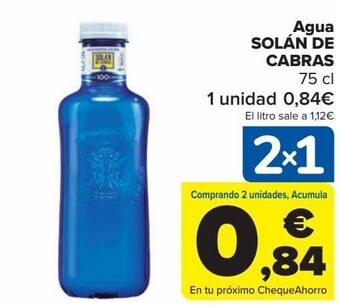 Carrefour Agua solán de cabras oferta