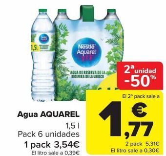 Carrefour Agua aquarel oferta