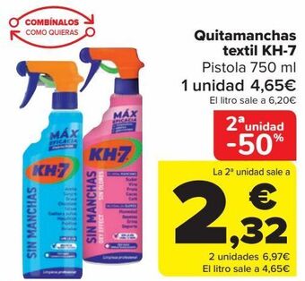 Carrefour Quitamanchas textil kh-7 oferta