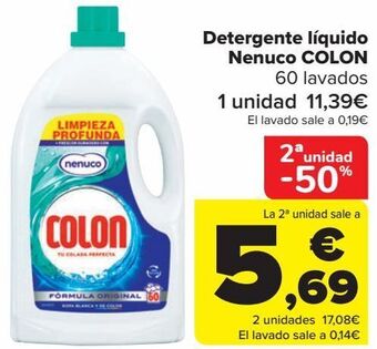 Carrefour Detergente líquido nenuco colon oferta