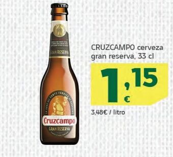 HiperDino Cerveza cruzcampo oferta