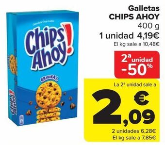 Carrefour Galletas chips ahoy oferta