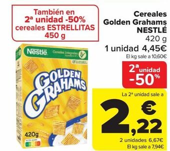 Carrefour Cereales golden grahams nestle oferta