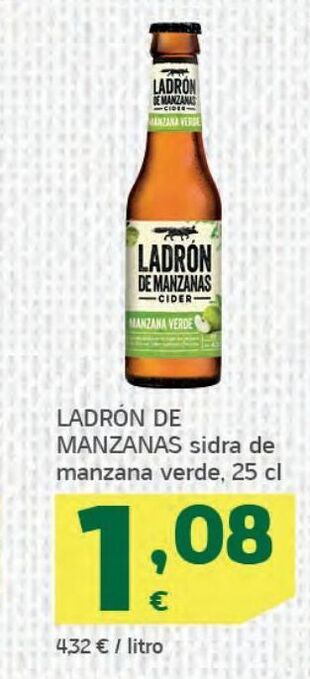 HiperDino Sidra ladrón de manzanas oferta