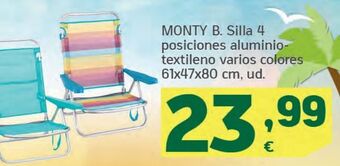 HiperDino Silla de playa oferta