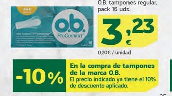 HiperDino Tampones ob oferta