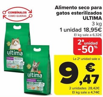 Carrefour Alimento seco para gatos esterilizados ultima oferta