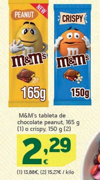 HiperDino Chocolate m&m's oferta