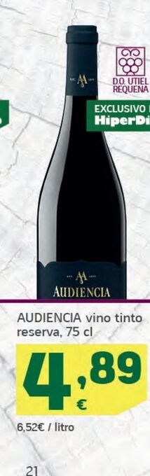 HiperDino Vino tinto oferta