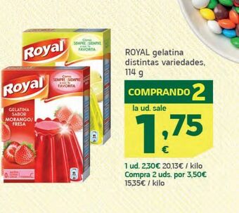 HiperDino Gelatina royal oferta