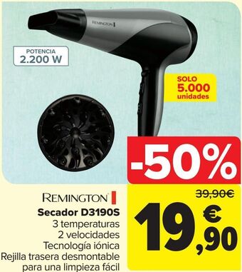 Carrefour Remington secador d3190s oferta