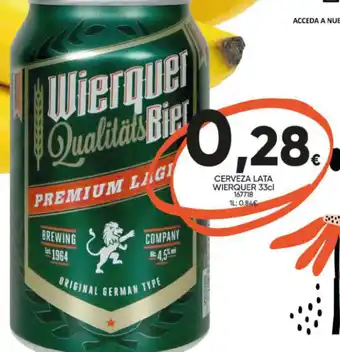 Family Cash Cerveza Lata Wierquer 33cl oferta