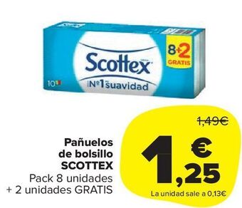 Carrefour Market Pañuelos de bolsillo scottex oferta