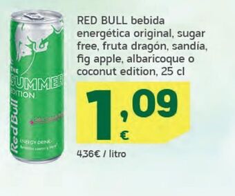 HiperDino Bebida energética red bull oferta