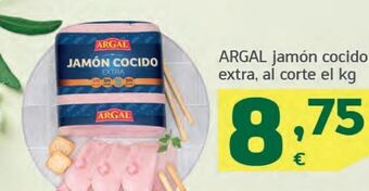 HiperDino Jamón cocido extra argal oferta