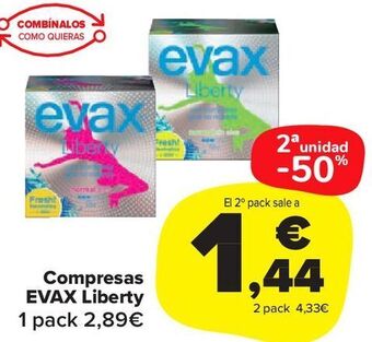 Compresas evax liberty