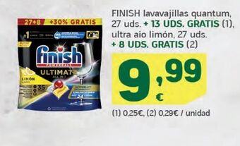 HiperDino Lavavajillas finish oferta