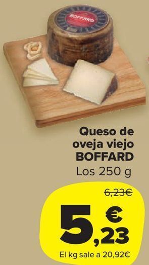 Carrefour Market Queso de oveja viejo boffard oferta