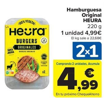 Carrefour Market Hamburguesa original heura oferta