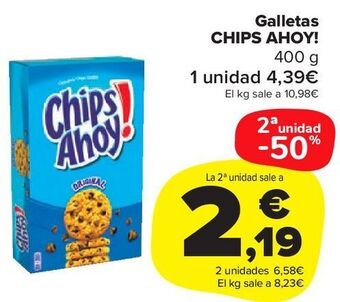 Carrefour Market Galletas chips ahoy oferta