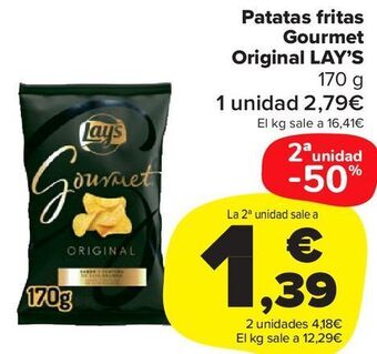 Carrefour Market Patatas fritas gourmet original lay's oferta