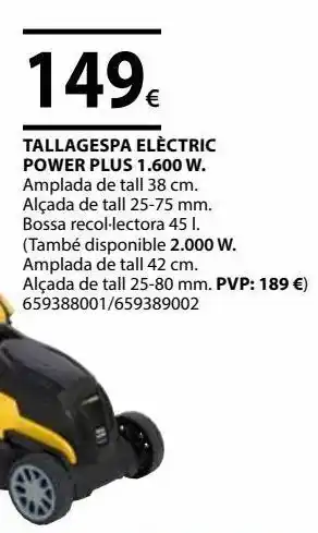 Fes Més Cortacésped eléctrico power plus oferta